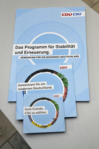 Vorstellung der Bundestagswahlkampfkampagne der CDU in Berlin