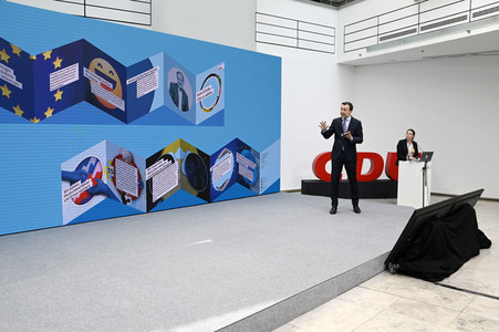 Vorstellung der Bundestagswahlkampfkampagne der CDU in Berlin