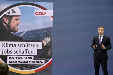 Vorstellung der Bundestagswahlkampfkampagne der CDU in Berlin