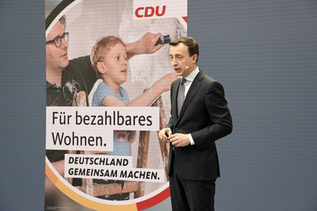 Vorstellung der Bundestagswahlkampfkampagne der CDU in Berlin