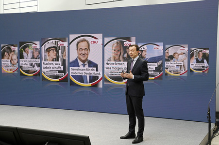 Vorstellung der Bundestagswahlkampfkampagne der CDU in Berlin