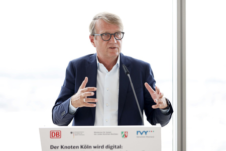 Pressetermin 'Der Knoten Köln der Deutschen Bahn wird digital' in Köln