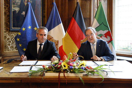 Erneuerung der Partnerschaftserklärung zwischen Hauts-de-France und NRW in Aachen