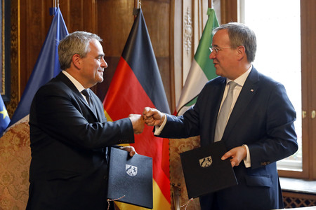 Erneuerung der Partnerschaftserklärung zwischen Hauts-de-France und NRW in Aachen