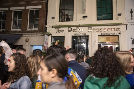 Italien-Fans feiern den EM-Sieg in London