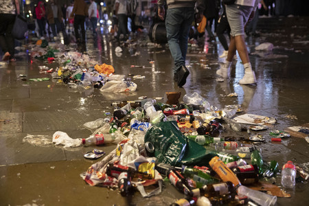 Italien-Fans feiern den EM-Sieg in London