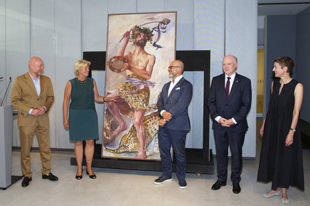 Pressekonferenz zum Neuerwerb 'Bacchant' von Lovis Corinth in Berlin