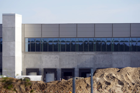 Baustelle der Tesla Gigafactory 4 in Grünheide