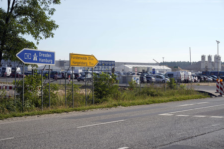 Baustelle der Tesla Gigafactory 4 in Grünheide