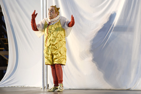 Theaterprobe 'Jedermann - Das Spiel vom Sterben des reichen Mannes' in Salzburg