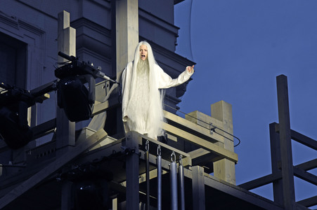 Theaterprobe 'Jedermann - Das Spiel vom Sterben des reichen Mannes' in Salzburg