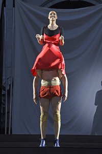 Theaterprobe 'Jedermann - Das Spiel vom Sterben des reichen Mannes' in Salzburg