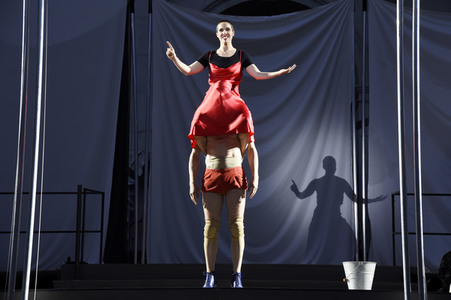 Theaterprobe 'Jedermann - Das Spiel vom Sterben des reichen Mannes' in Salzburg