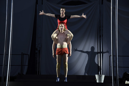 Theaterprobe 'Jedermann - Das Spiel vom Sterben des reichen Mannes' in Salzburg