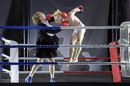 Theaterprobe 'Jedermann - Das Spiel vom Sterben des reichen Mannes' in Salzburg