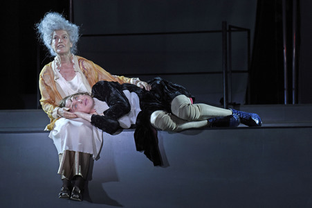 Theaterprobe 'Jedermann - Das Spiel vom Sterben des reichen Mannes' in Salzburg