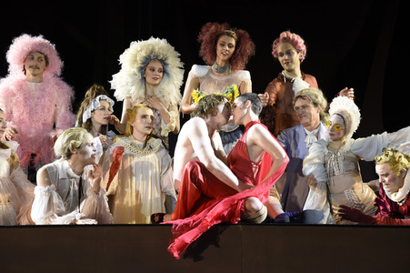 Theaterprobe 'Jedermann - Das Spiel vom Sterben des reichen Mannes' in Salzburg