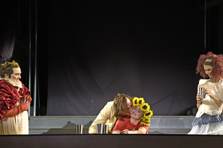 Theaterprobe 'Jedermann - Das Spiel vom Sterben des reichen Mannes' in Salzburg