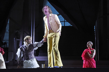 Theaterprobe 'Jedermann - Das Spiel vom Sterben des reichen Mannes' in Salzburg