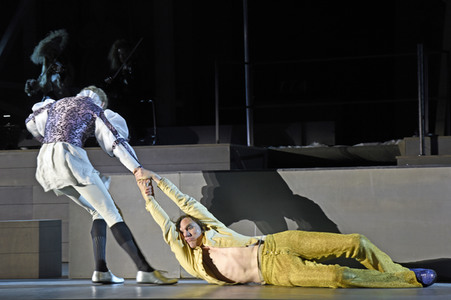Theaterprobe 'Jedermann - Das Spiel vom Sterben des reichen Mannes' in Salzburg