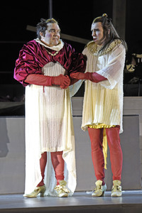 Theaterprobe 'Jedermann - Das Spiel vom Sterben des reichen Mannes' in Salzburg