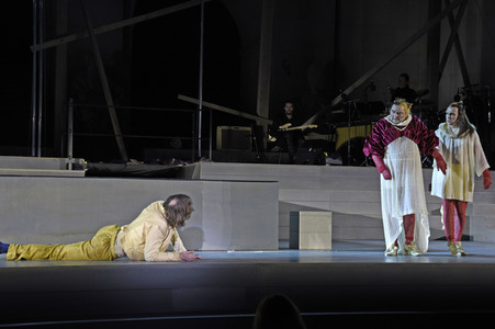 Theaterprobe 'Jedermann - Das Spiel vom Sterben des reichen Mannes' in Salzburg