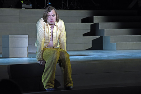 Theaterprobe 'Jedermann - Das Spiel vom Sterben des reichen Mannes' in Salzburg