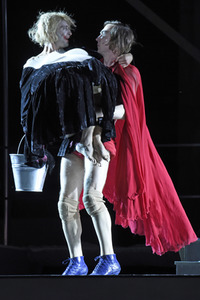 Theaterprobe 'Jedermann - Das Spiel vom Sterben des reichen Mannes' in Salzburg