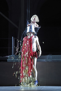 Theaterprobe 'Jedermann - Das Spiel vom Sterben des reichen Mannes' in Salzburg