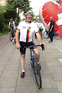 Zieleinlauf der HerzRadtour in Hamburg