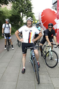 Zieleinlauf der HerzRadtour in Hamburg