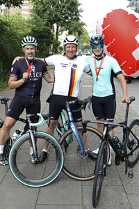 Zieleinlauf der HerzRadtour in Hamburg