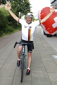 Zieleinlauf der HerzRadtour in Hamburg