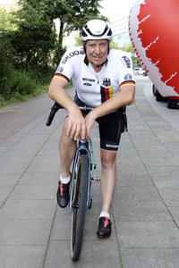 Zieleinlauf der HerzRadtour in Hamburg