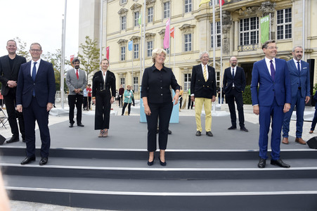 Festakt zur Eröffnung vom Humboldt Forum in Berlin