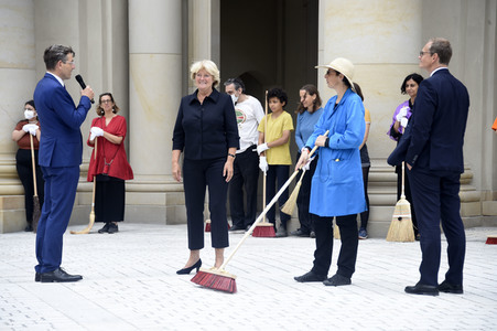 Festakt zur Eröffnung vom Humboldt Forum in Berlin