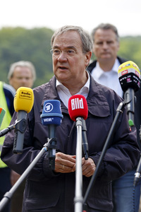 Armin Laschet und Horst Seehofer besuchen die Steinbachtalsperre