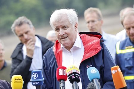 Armin Laschet und Horst Seehofer besuchen die Steinbachtalsperre