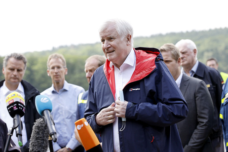 Armin Laschet und Horst Seehofer besuchen die Steinbachtalsperre