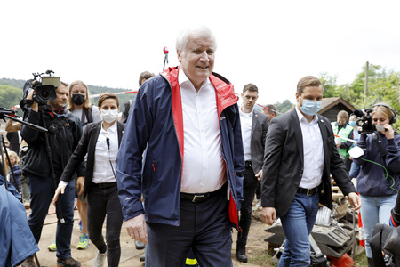 Armin Laschet und Horst Seehofer besuchen die Steinbachtalsperre