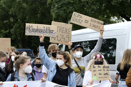 Fridays for Future Demonstration in Hamburg