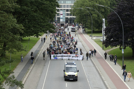 Fridays for Future Demonstration in Hamburg