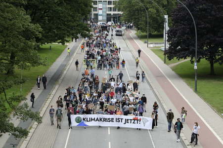 Fridays for Future Demonstration in Hamburg