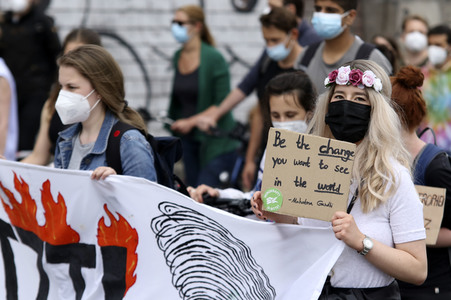 Fridays for Future Demonstration in Hamburg