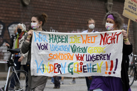 Fridays for Future Demonstration in Hamburg