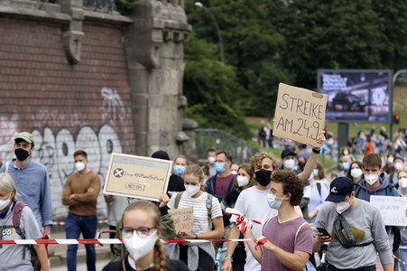 Fridays for Future Demonstration in Hamburg