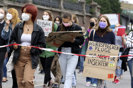 Fridays for Future Demonstration in Hamburg