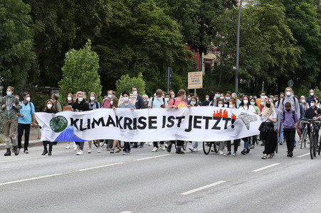 Fridays for Future Demonstration in Hamburg