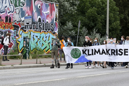 Fridays for Future Demonstration in Hamburg