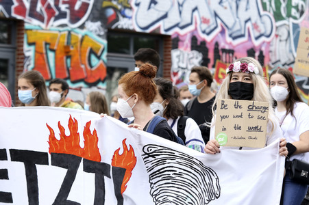 Fridays for Future Demonstration in Hamburg
